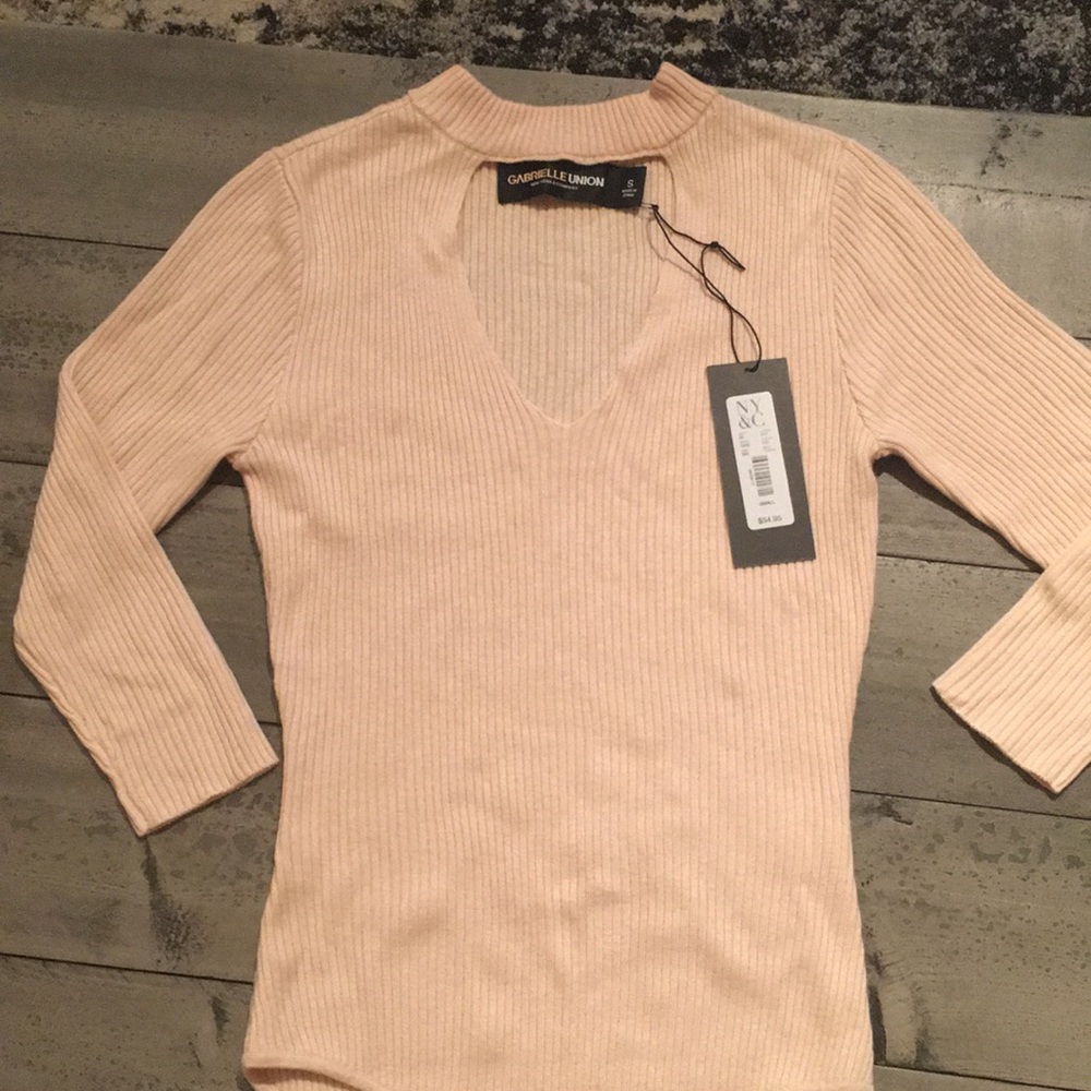 3/4 beige body suit
